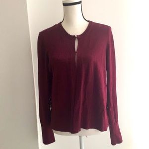 Loft Burgundy Cardigan